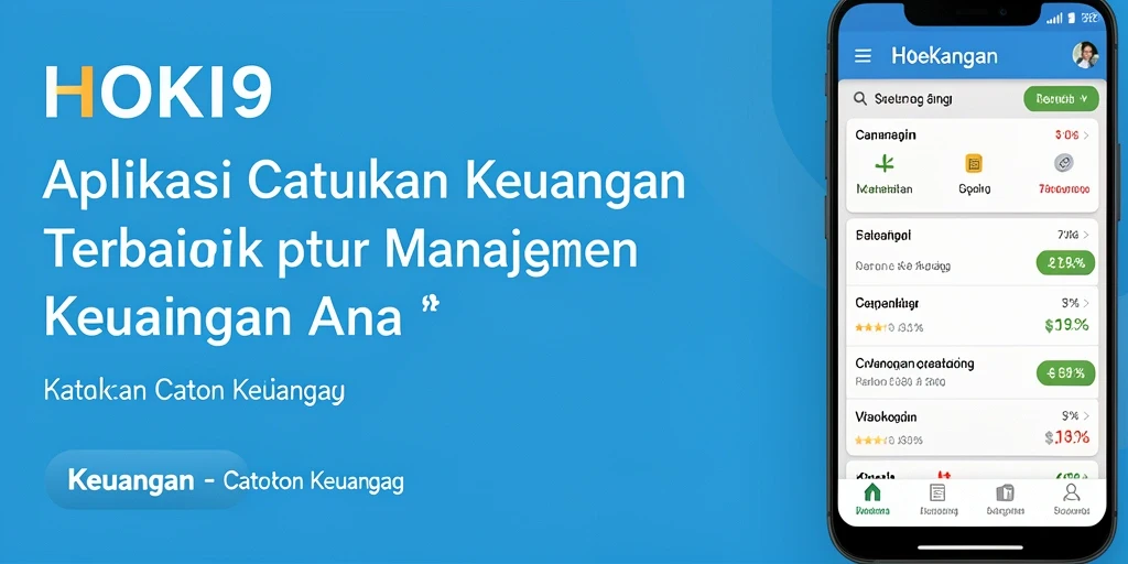 Screenshot antarmuka HOKI9 yang menampilkan fitur Catatan Keuangan.