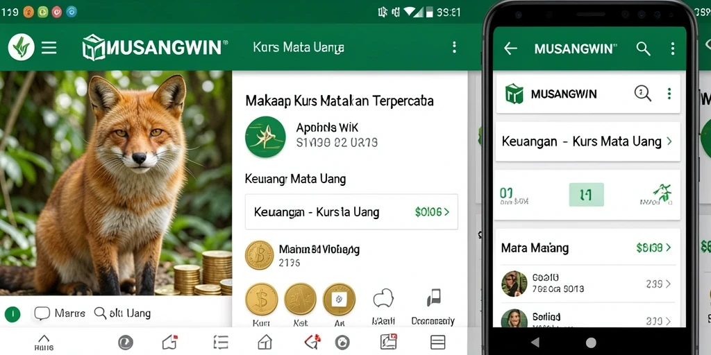Tampilan antarmuka MUSANGWIN yang intuitif untuk memantau kurs mata uang.