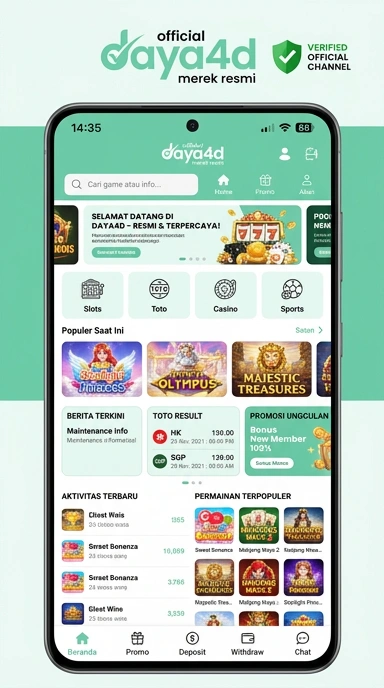 Halaman Resmi Daya4D untuk Pengguna Android